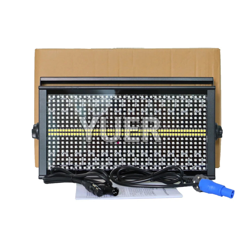 At Mic LED 200W RGBW Strobe Lighting 48+8 Zones Washing Strobe Effect For Dj Disco Home Party Club DMX Control Background Light