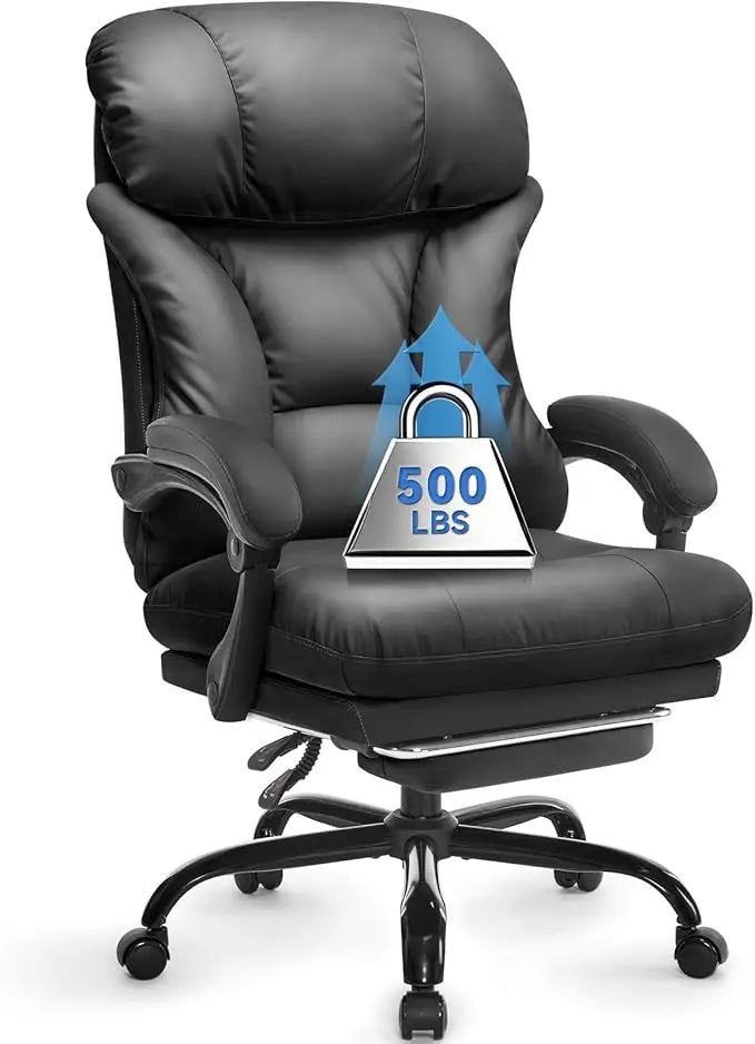 Office Chair,Executive Chair,Ergonomic Big and Tall Office Chairs 500lbs,Home Office Desk Chairs with Tilt Lock and Footrest