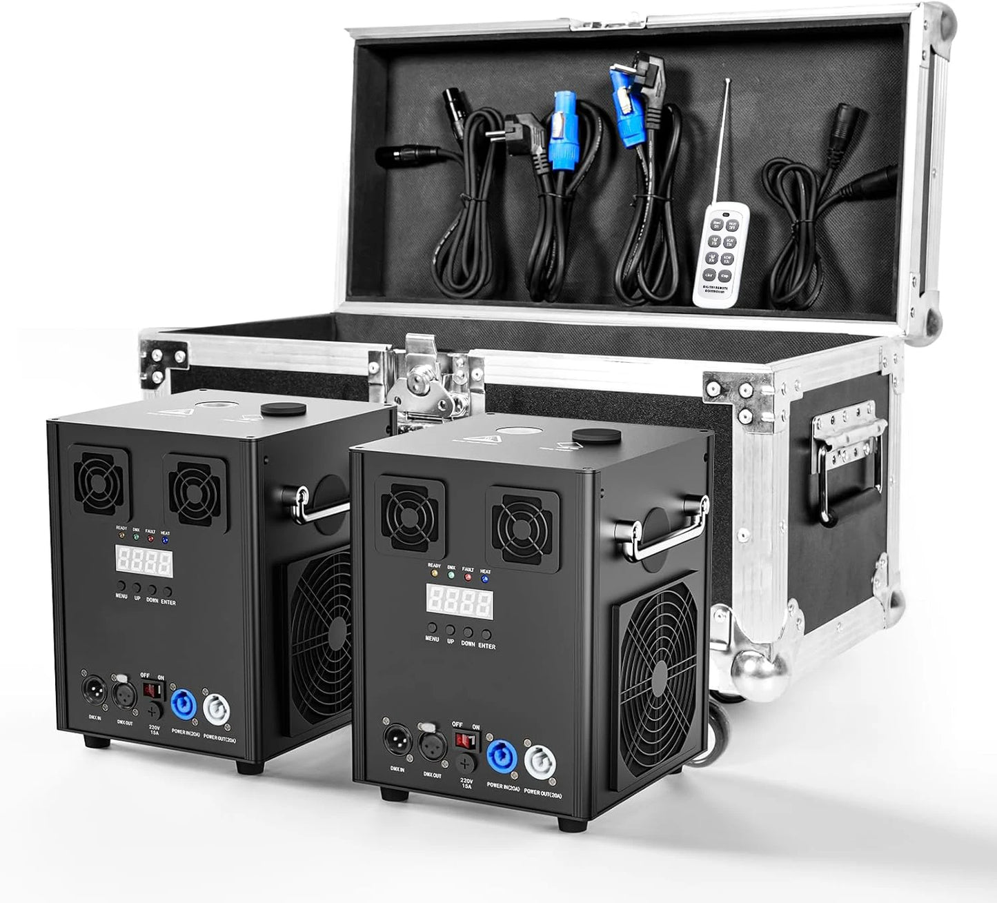 U'King 700W Cold Sparks Machine with Flightcase Indoor/Outdoor Electronic Flower Spraying Machine Fire-work Machine Christmas