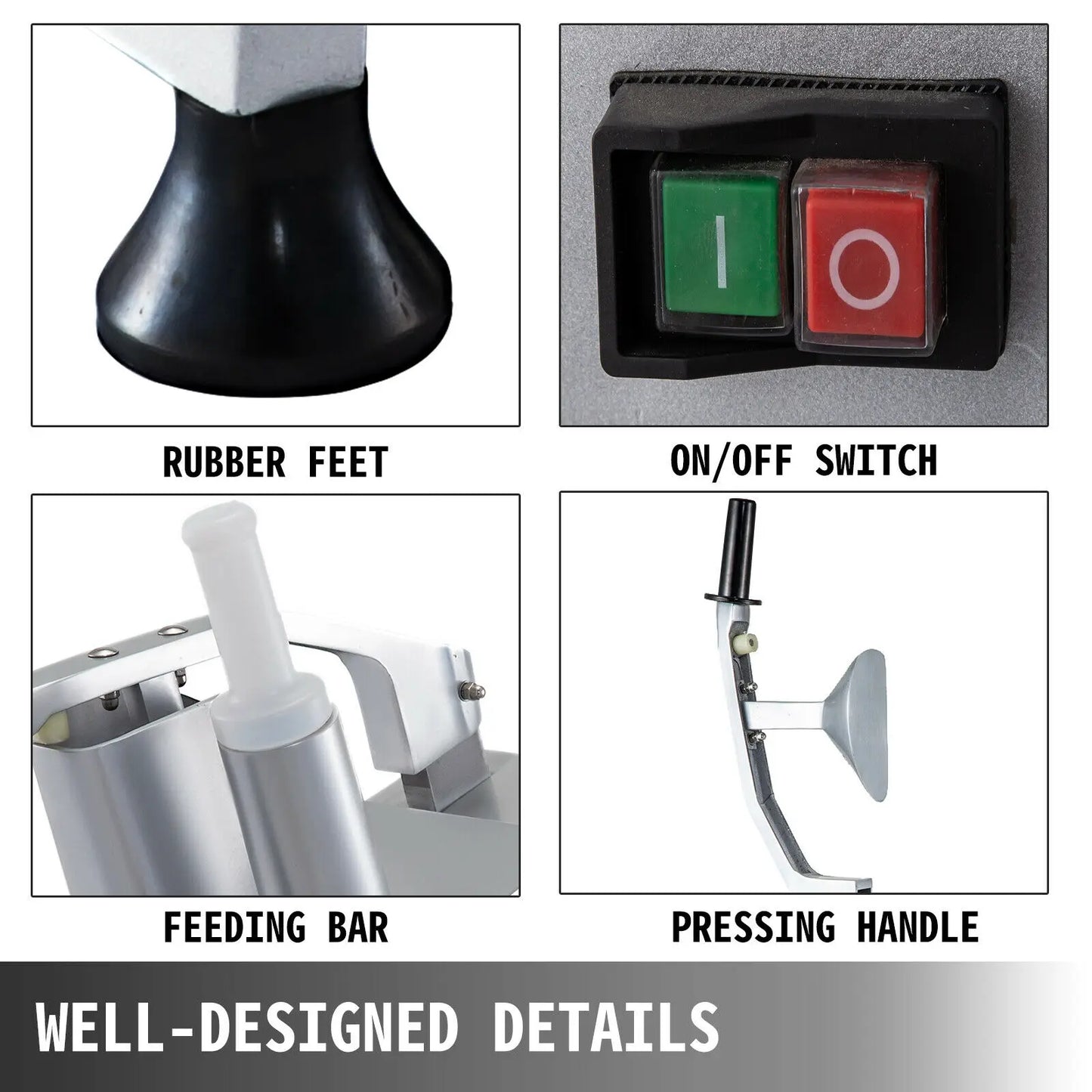 SucceBuy Electric Vegetable Cutter Slicer Chopper Shredder Grinder Pellet Machine for Kitchen Tools Food Processors