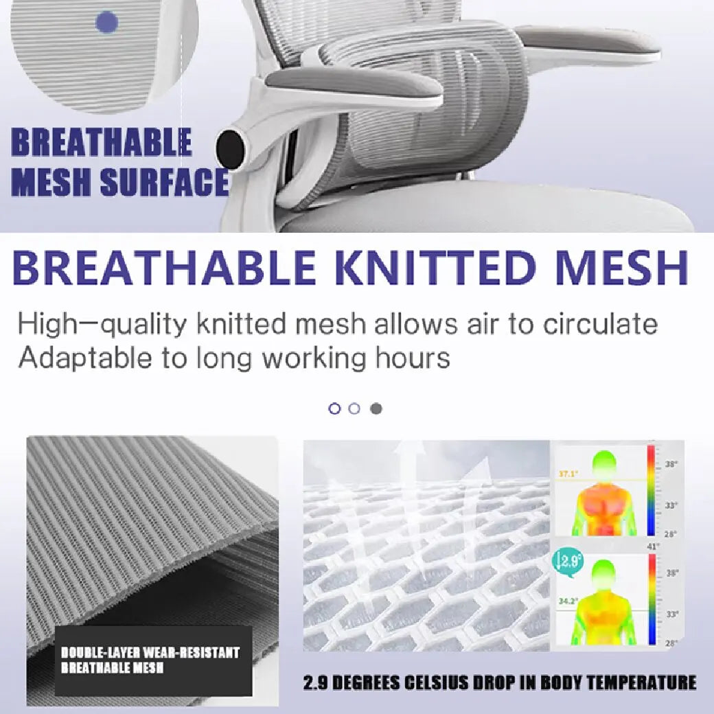 WXJHL Ergonomic High Back Mesh Office Chair Lumbar Support