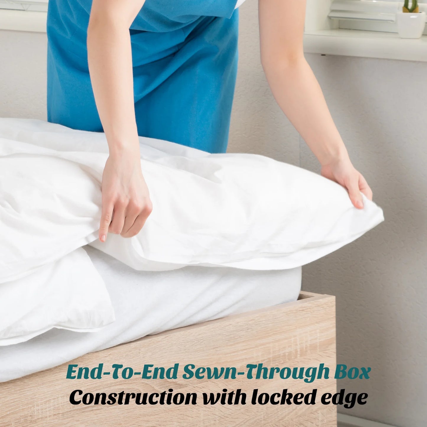 JHK All Season Comforter With Corner Tabs Bedding Set