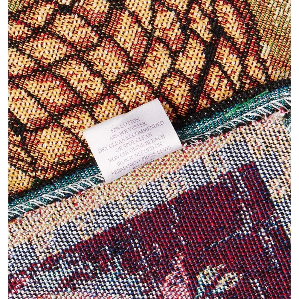 Fall Harvest Thanksgiving Decorative Placemats Set of 4 Cotton Polyester Woven Tapestry 13x19 Inch Autumn Leaves Sunflowers