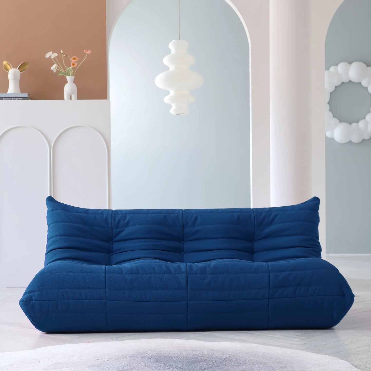 Sdorens Velvet Teddy Bean Bag Sofa Lounger Ultracomfortable Extravagances Deluxe