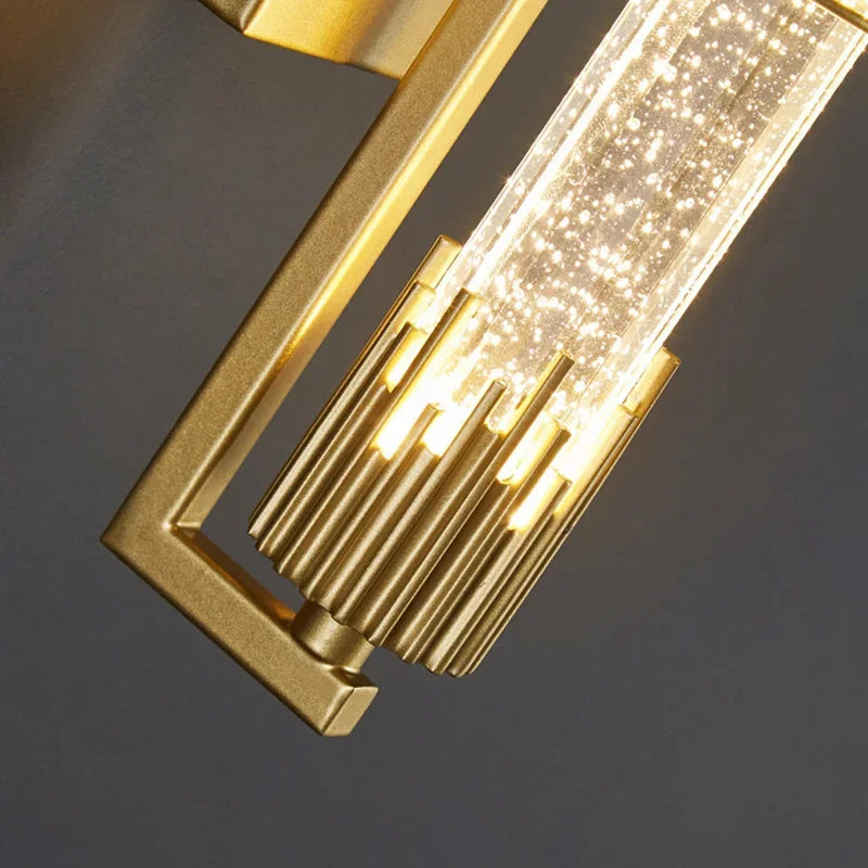 LED Modern Wall Light Crystal Rod Nordic Bedside Lamp