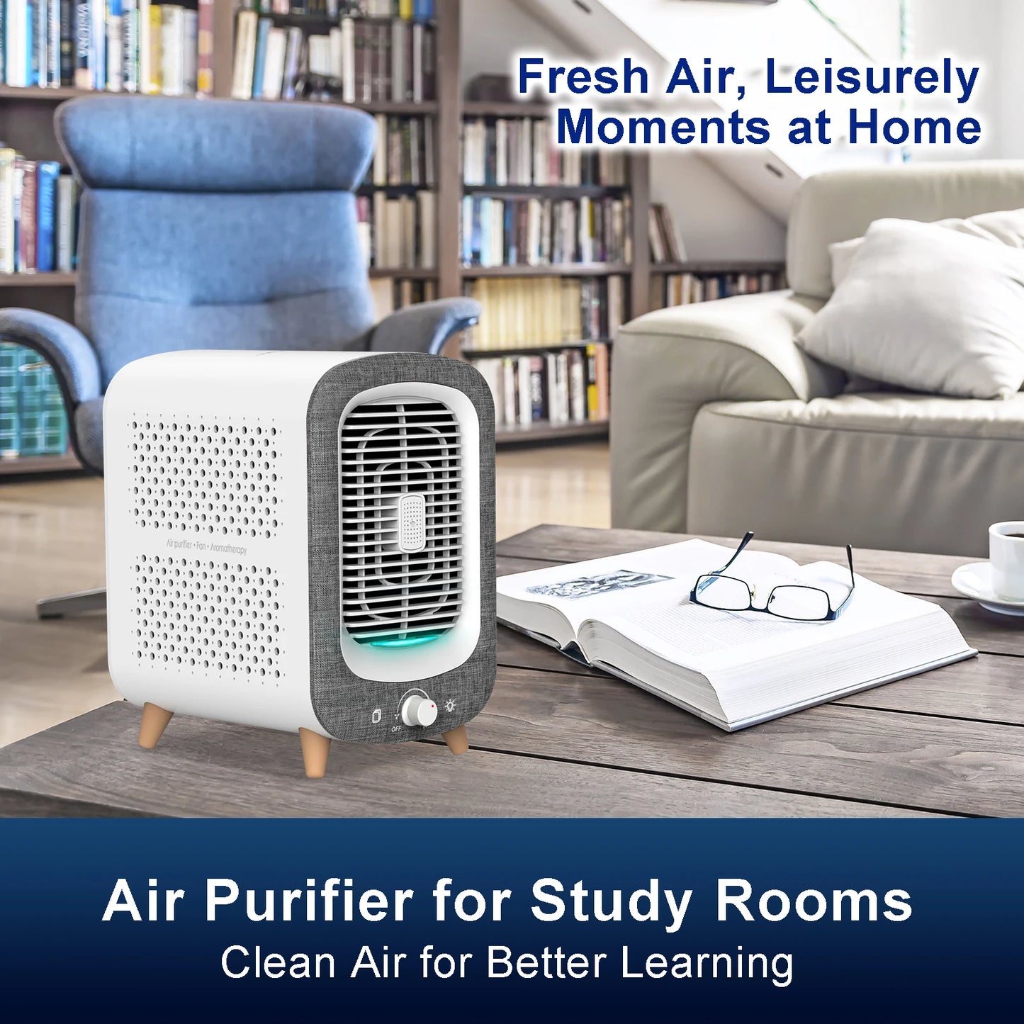 Jafanda Air Purifier Home Bedroom HEPA Activated Carbon