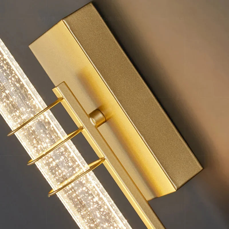 LED Modern Wall Light Crystal Rod Nordic Bedside Lamp