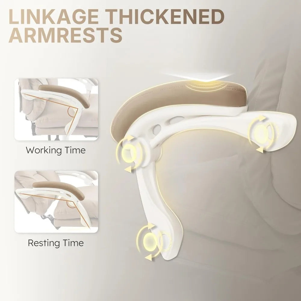 Office Chair,Executive Chair,Ergonomic Big and Tall Office Chairs 500lbs,Home Office Desk Chairs with Tilt Lock and Footrest