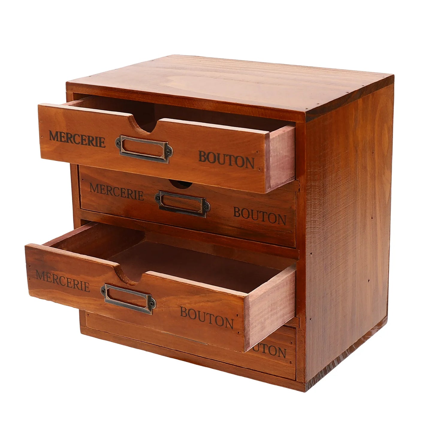 Sichuan Wooden 4 Tier Desktop Organizer With Drawers