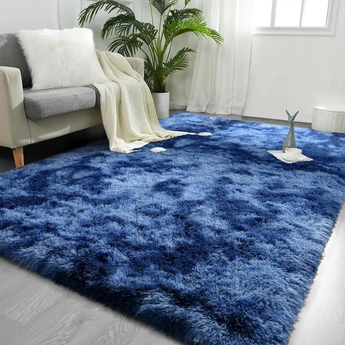 Lochas Super Soft Plush Tie Dye Velvet Rugs for Home Decor Large Size shaggy Rug Fluffy Carpet For Living Room Bedroom Kids Room