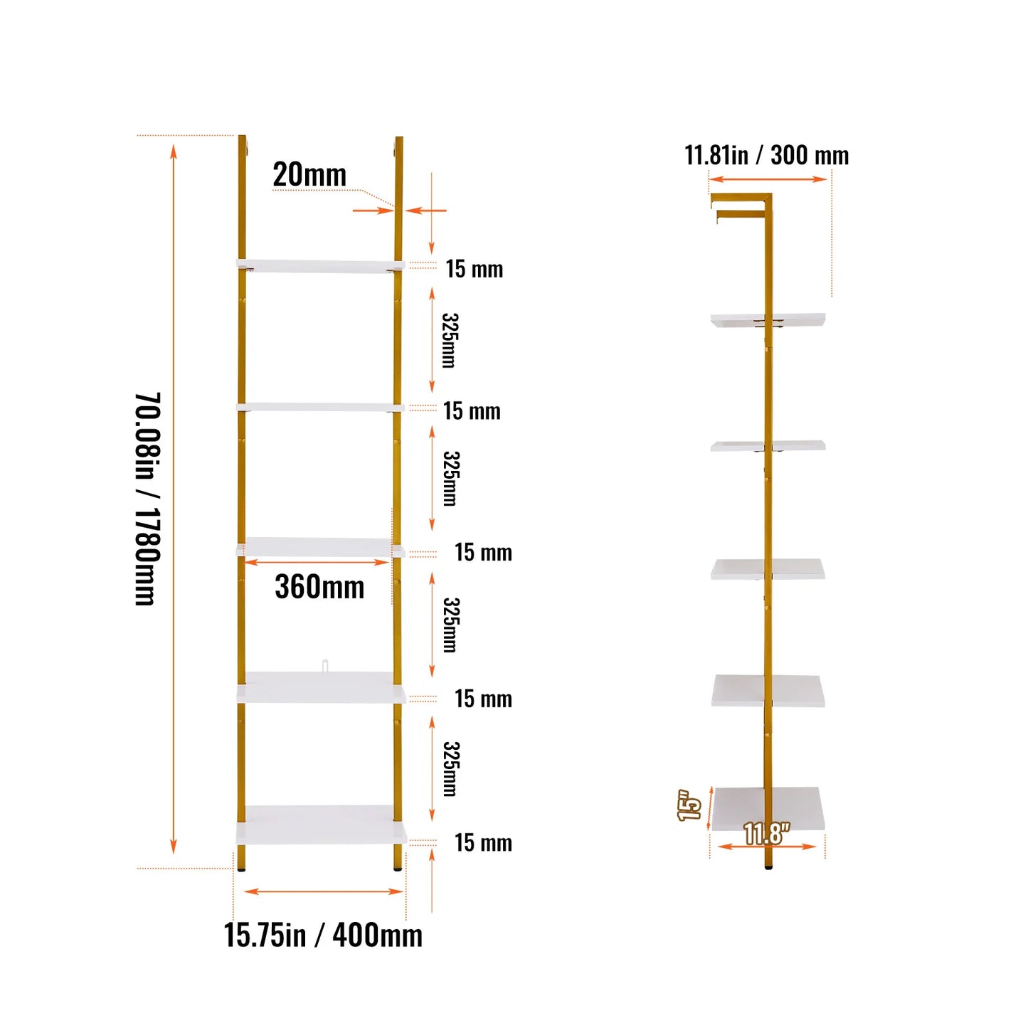 SucceBuy Industrial Pipe Shelf Wall Mount Floating Rustic Shelves