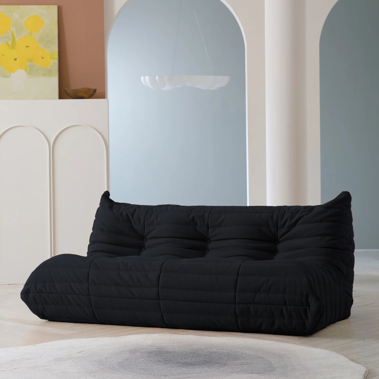 Sdorens Velvet Teddy Bean Bag Sofa Lounger Ultracomfortable Extravagances Deluxe