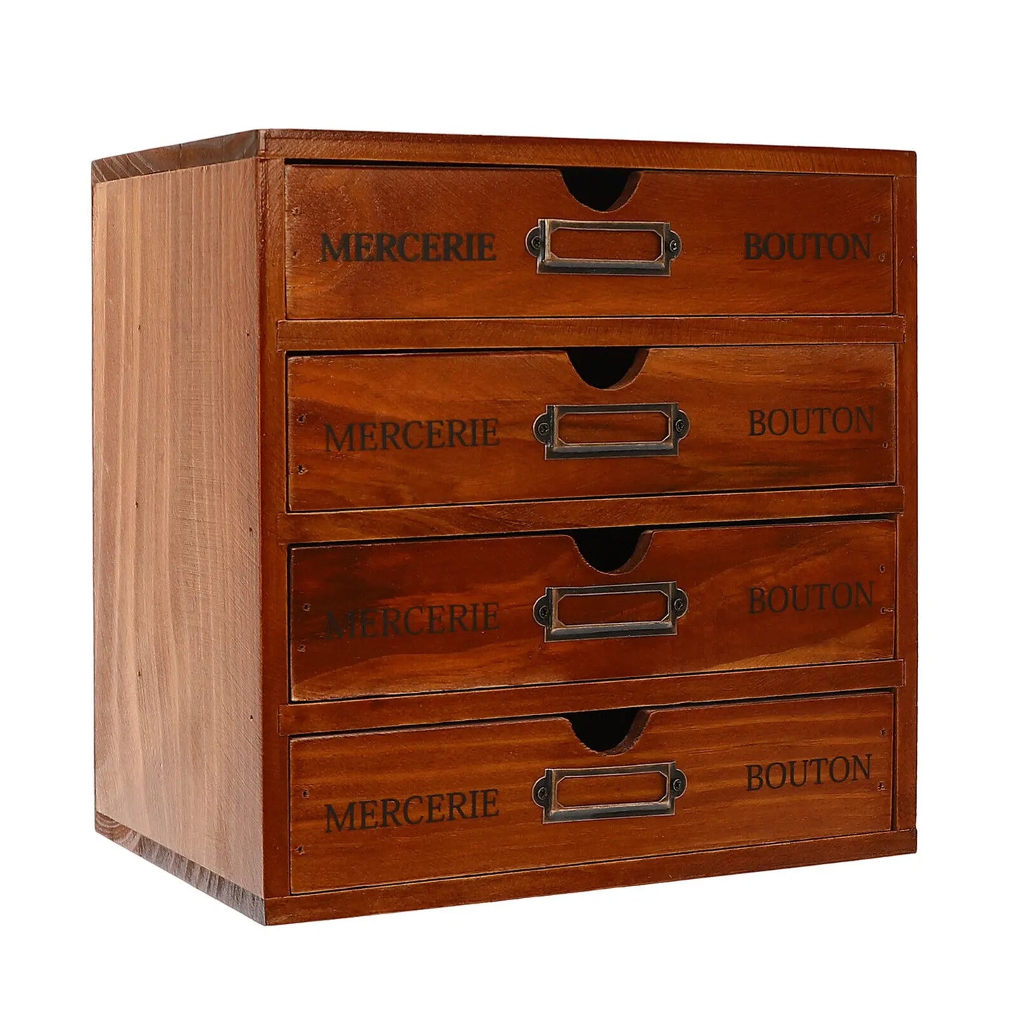 Sichuan Wooden 4 Tier Desktop Organizer With Drawers