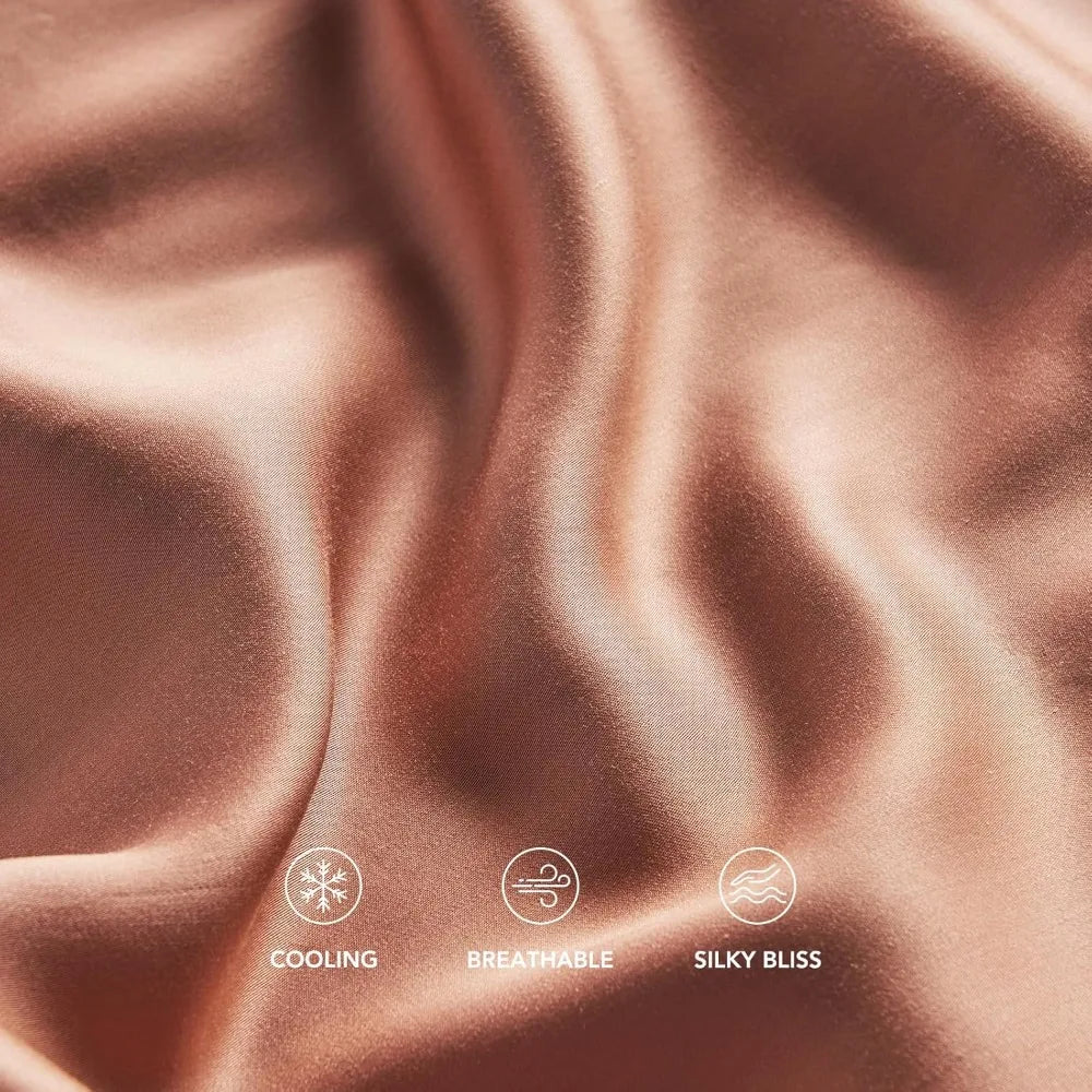 Cooling Duvet Cover Set 3 Piece Natural Eucalyptus Fiber