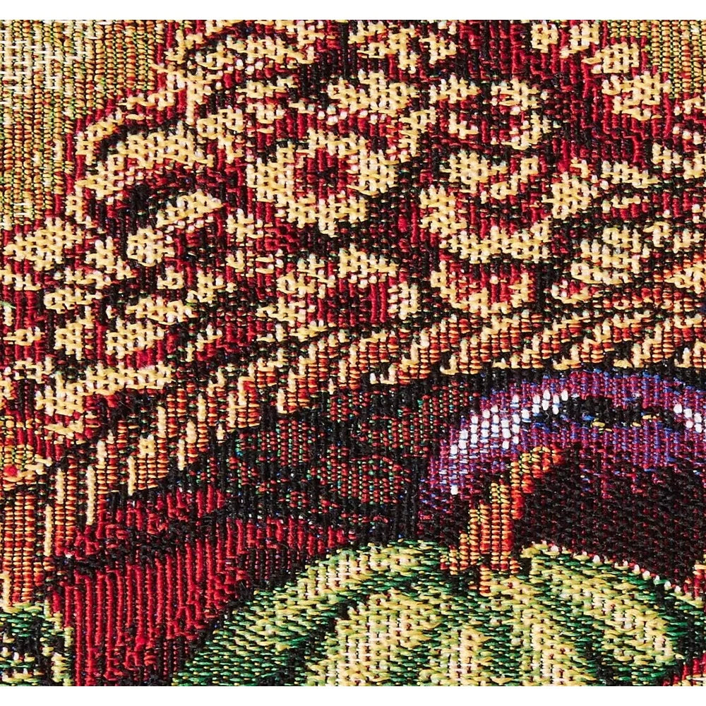 Fall Harvest Thanksgiving Decorative Placemats Set of 4 Cotton Polyester Woven Tapestry 13x19 Inch Autumn Leaves Sunflowers