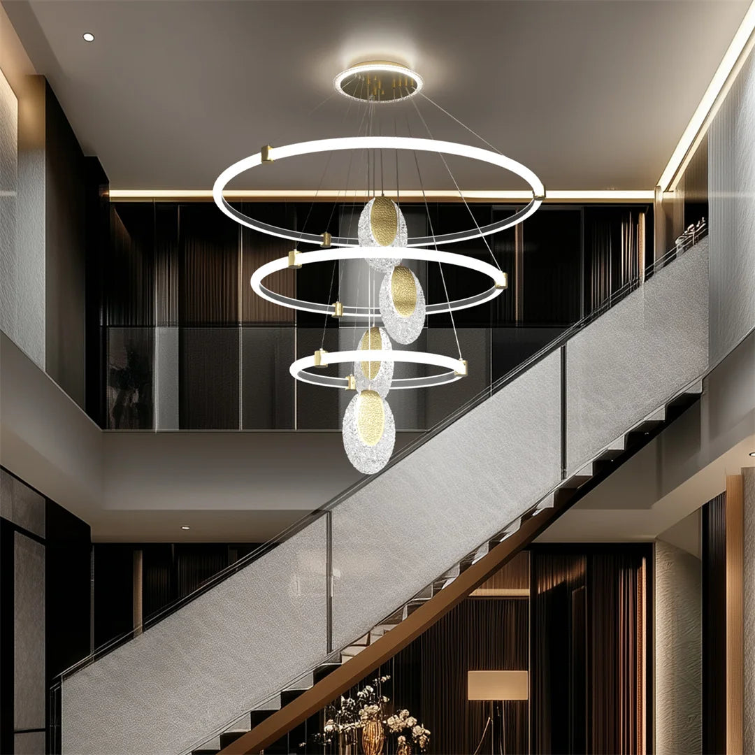 Vrygle LUVODI 3 Layer LED Ceiling Fixture Water Drop