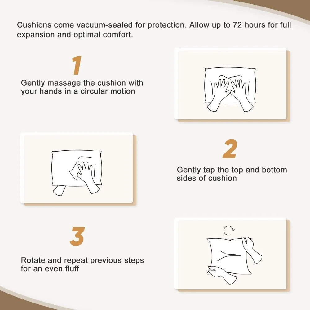 Modern 2 Piece Wicker Outdoor Ottomans, 2pc Patio Ottoman Foot Rest for Couch with Removable Cushions for Patio, Deck, Backyard