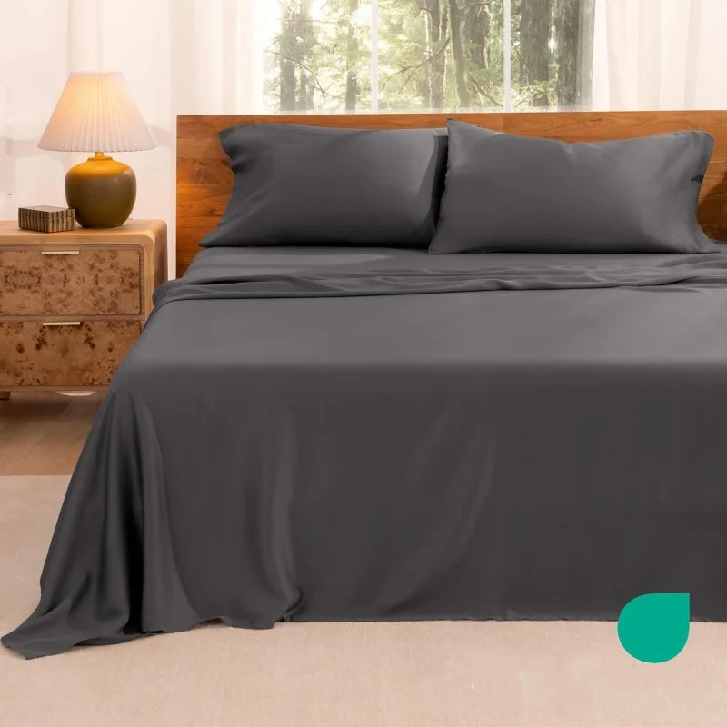 EGWCN Lyocell Fitted Sheet And Pillowcase Set UltraSoft