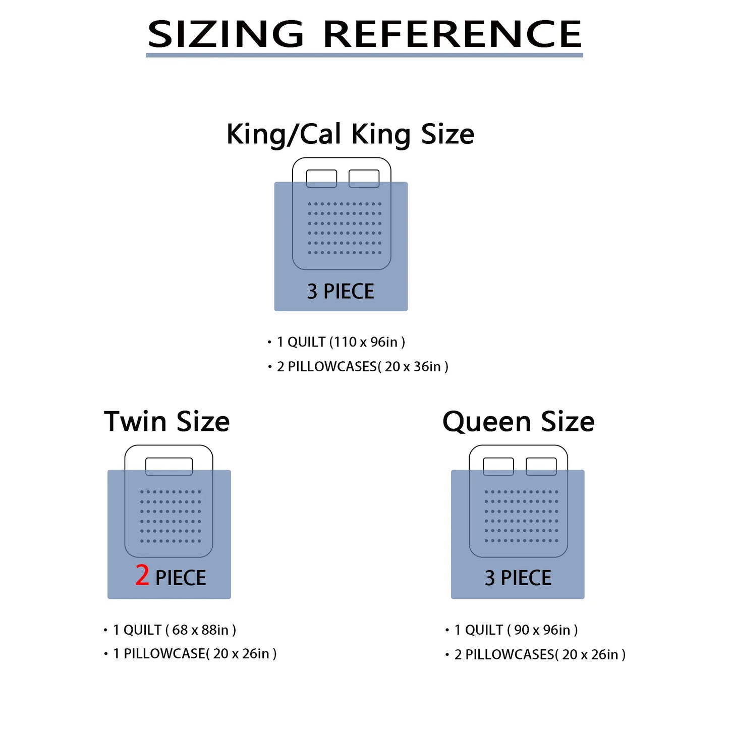 2/3-Piece Floral Printed Quilt Set, Cal King, Durable, Breathable, and Unique Summer Bedding Set, Includes 1 Quilt, 1/2 Pillowcase