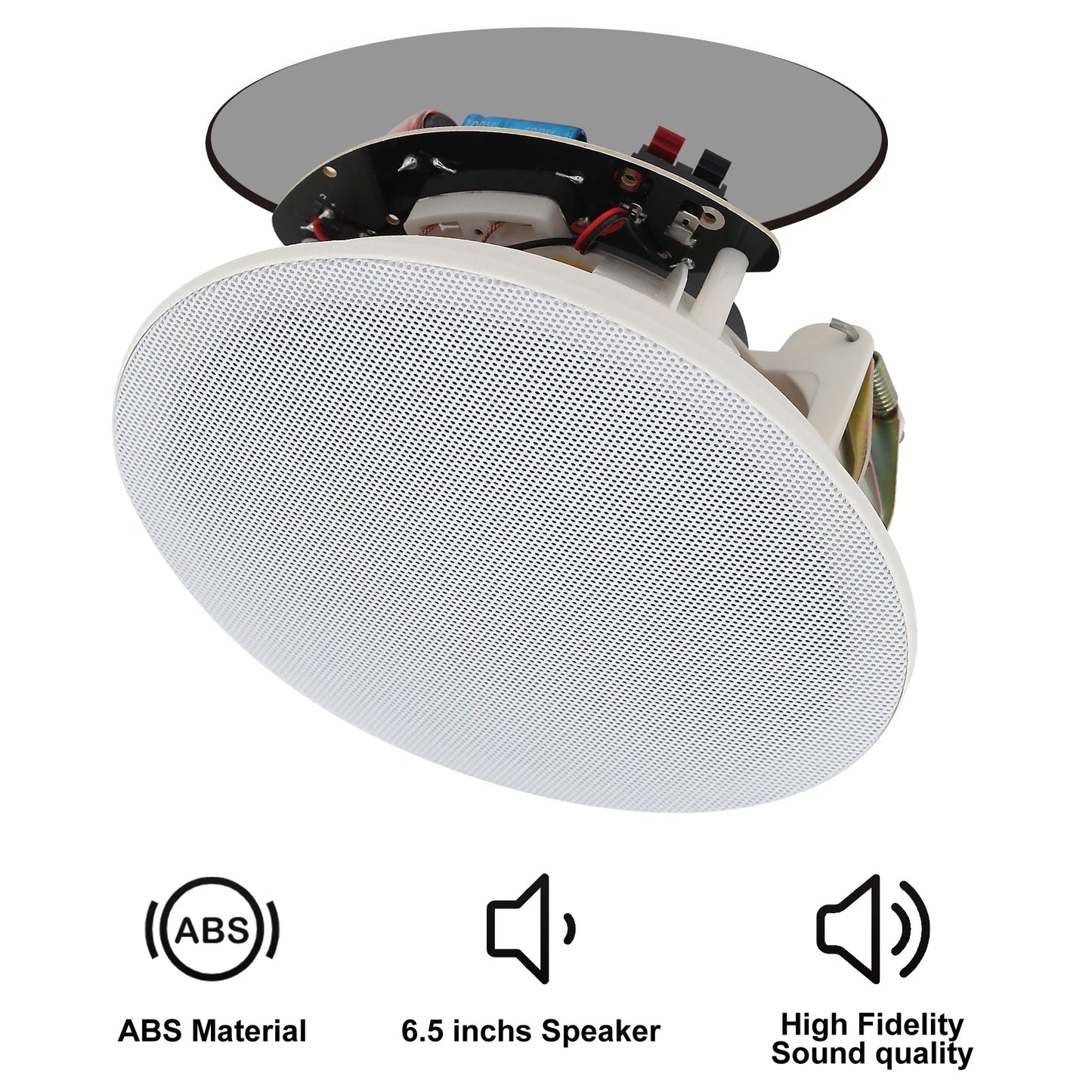 Herdio Ceiling Speakers 4 Pack 600W Power for Home